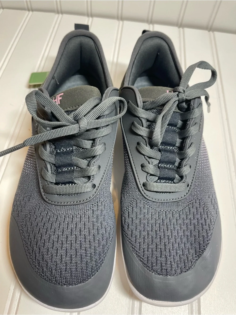Hike Footware Lightweight Black Athletic Lace-Up Sneakers